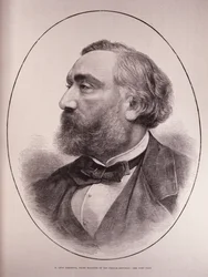 Leon Gambetta (1838-82), Premierminister der Französischen Republik, aus The Illustrated London News, 12. März 1881